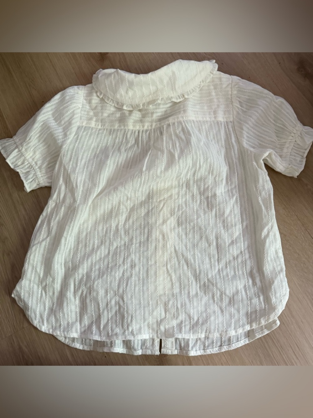 Anthropologie The Keira Blouse by Pilcro Sz S White - Picture 3 of 5